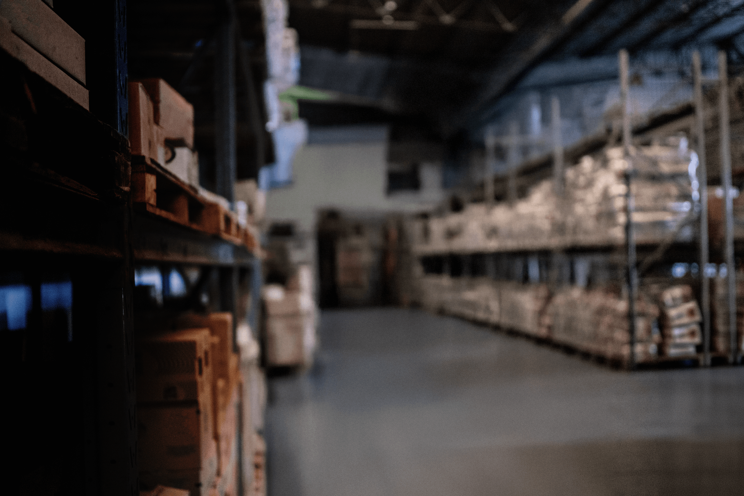 Warehous in the background